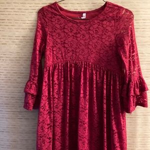 Fabkids RED lace dress